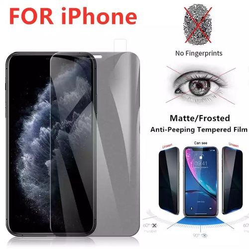 incassable fumé en céramic souple matte / protecteur d écran / confidentialité pour iphone 12 pro max
 Fiche Technique et Prix au Maroc