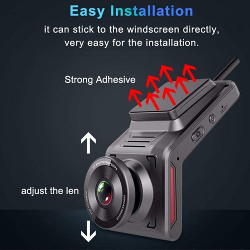 Dash Camera Wifi GPS Logger moniteur en direct à distance double objectif 4G
 Fiche Technique et Prix au Maroc