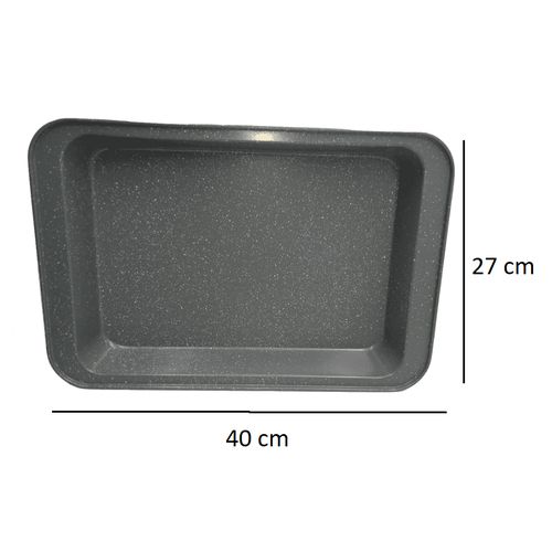 Plat Pour Four En Granit anti adhésif, Moule à patisserie 40 x 27 x 5 cm
 Fiche Technique et Prix au Maroc
