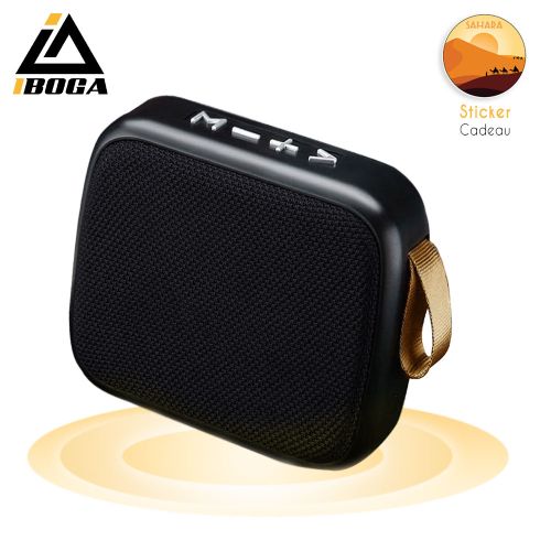 iboga Haut parleur Enceinte Bluetooth Haut Puissance Elegant Speaker stereo sans Fil Baffle + Sticker Cadeau ( SAHARA )
 Fiche Technique et Prix au Maroc
