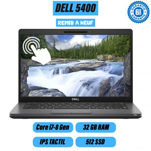 DELL Ordinateur Latitude 5400 Core i7-8365U 8,CPU Ram 32 GB DDR4, 512 Go SSD (Remis à Neuf)
 Fiche Technique et Prix au Maroc