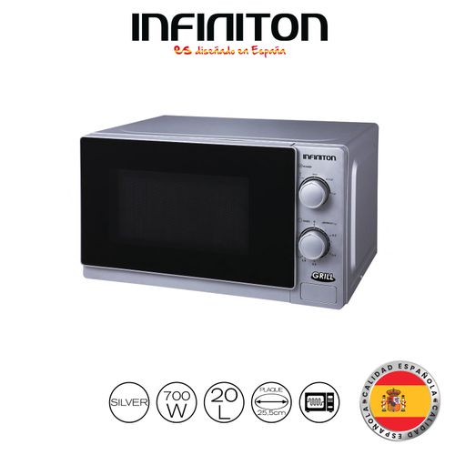 Infiniton Micro-ondes MW-1121A avec GRILL 20Litres - SILVER
 Fiche Technique et Prix au Maroc