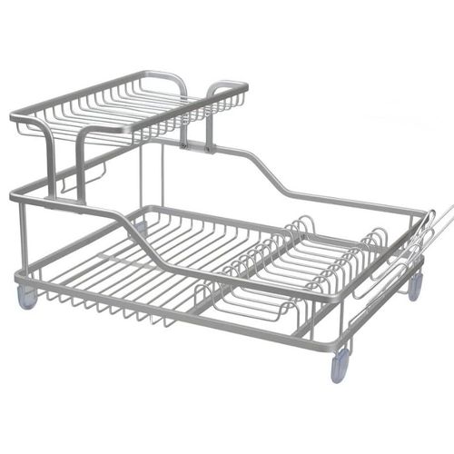 Egouttoir vaisselle en aluminium + plateau chromé
 Fiche Technique et Prix au Maroc