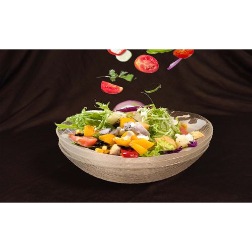 ARDACAM set 3 saladiers ovales polyvalentes en verre transparent strié (design moderne)
 Fiche Technique et Prix au Maroc