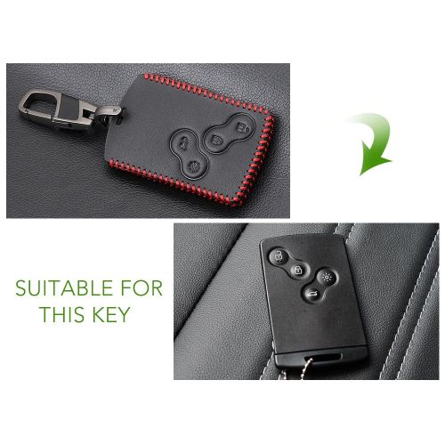 étui en cuir pour clé contact Renault Kadjar Captur Clio 4 Megane 3 Koleos
 Fiche Technique et Prix au Maroc