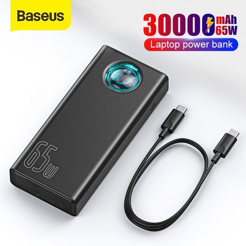 Baseus Amblight Digital Display Quick Charge Power Bank 30000mAh 65W (20V/5A)
 Fiche Technique et Prix au Maroc