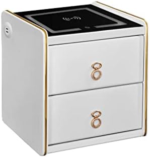 BOGE Armoire Chevet Intelligente avec Chargeur Sans fil LED, Meuble Rangement Multifonctionnel avec Table Bois
 Fiche Technique et Prix au Maroc