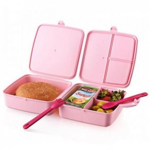 Boîte à lunch pour enfants avec 4 compartiments 2 couvercles
 Fiche Technique et Prix au Maroc