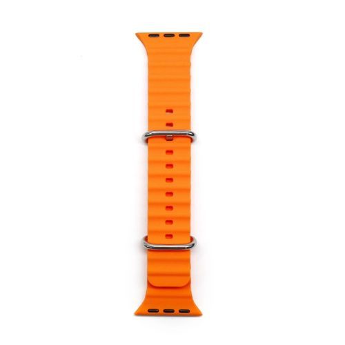 Bande de remplacement Océan Bracelet Orange pour Apple Watch 42/44/45/49MM
 Fiche Technique et Prix au Maroc