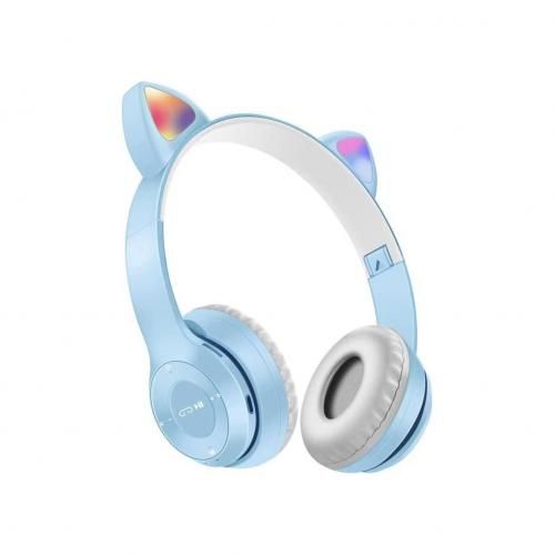 Intelligent Headphones Casque D'écoute Sans Fil Bluetooth lumière LED, Cat Ear- blue
 Fiche Technique et Prix au Maroc