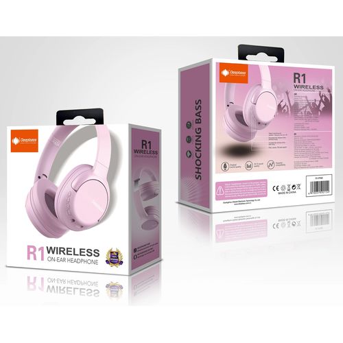 Deep Bass R1 ecouteurs Casque Bluetooth V5 + sans fil  TSuppor TF Card-FM-Audio input ROSE
 Fiche Technique et Prix au Maroc