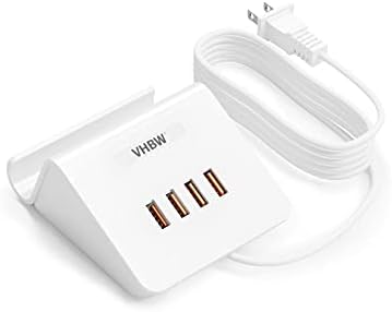 Solopen Station de charge USB 25 W, station de charge USB 4 en 1, chargeur hub USB pour plusieurs appareils avec support de téléphone, compatible avec smartphones, écouteurs, iPad et plus, blanc
 Fiche Technique et Prix au Maroc