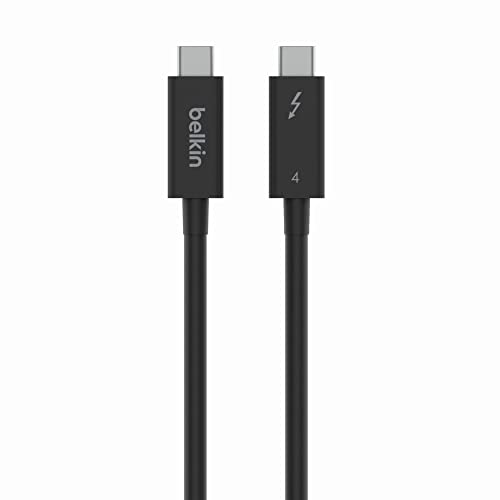 Câble Belkin Thunderbolt 4 (1 m, câble d'alimentation de 3,3 pieds), câble USB-C vers USB-C avec alimentation 100 W, conforme USB 4, compatible avec Thunderbolt 3, MacBook Pro, eCPU et plus – Certifié Intel Thunderbolt
 Fiche Technique et Prix au Maroc