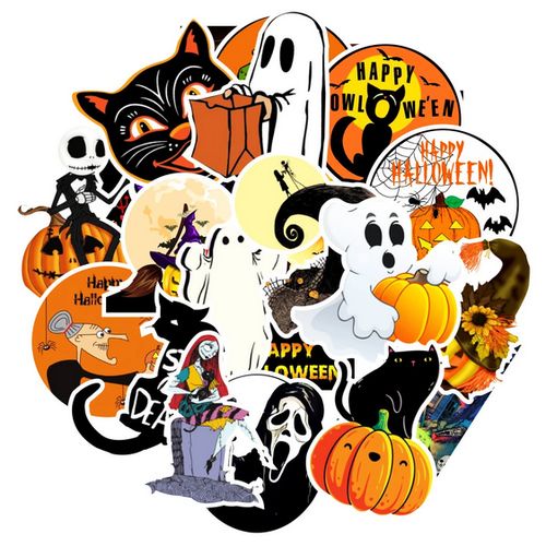 25 L01 Waterproof Halloween Demon Kawaii Sticker Decoration Notebook Stickers
 Fiche Technique et Prix au Maroc