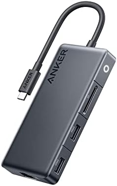 Hub USB-C Anker 341 (7-en-1, écran HDMI 4K) avec 3 ports de données USB-C et USB-A 5 Gbit/s, puissance maximale de 100 W, Ethernet pour Lenovo, Dell XPS, ordinateurs portables HP, MacBook, Ipad et Plus
 Fiche Technique et Prix au Maroc