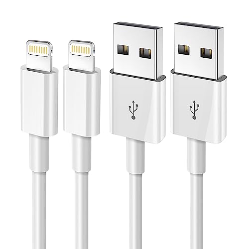 Lot de 2 chargeurs iPhone 3 pieds, câble USB vers Lightning 3 pieds câble de charge Apple super rapide compatible iPhone 14/13/12/11 Pro Max/XS MAX/XR/XS/X/8/7/Plus/6S iPad AirPods
 Fiche Technique et Prix au Maroc