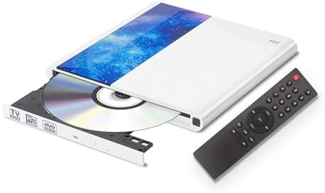 XIKAYADA Lecteur DVD CD pour TV/PC/Projecteur, Lecteur CD DVD externe avec interfaces HDMI/USB3.0/Type-C, Compatible avec Mac/Windows/Linux Lecteur CD DVD externe, Lecteur CD DVD portable, Graveur CD DVD
 Fiche Technique et Prix au Maroc