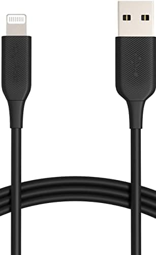Amazon Basics Câble de chargement USB-A vers Lightning ABS, chargeur certifié MFi pour Apple iPhone 14 13 12 11 X Xs Pro, Pro Max, Plus, iPad, durée de vie de 10 000 courbures, 6 pieds, noir
 Fiche Technique et Prix au Maroc