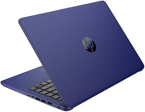 HP Dernier ordinateur portable Stream HD 14", processeur Intel Celeron, mémoire 4 Go, stockage eMMC 64 Go, charge rapide, HDMI, autonomie jusqu'à 11 heures, Office 365 1 an, Win 11 S, ensemble microfibre, bleu
 Fiche Technique et Prix au Maroc