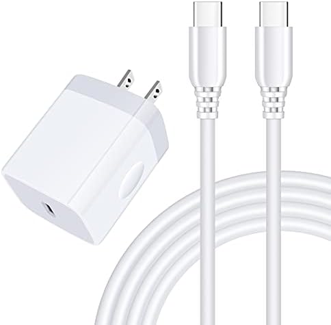 USB C Fast Samsung Charger Box 6ft C to C Cord for Galaxy A14 5G,A13 A54,A24 4G,S23 A03s A53 A23 S22 Ultra Plus S21 S20 F14 M54 A04s Pixel 7a 7 Pro 6,20W Wall Android Phone Block Type C Câble de charge
 Fiche Technique et Prix au Maroc