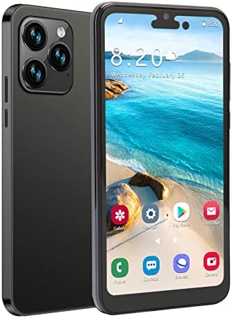 Bewinner I14pro Max Smartphone débloqué, 6,1 pouces, 4 Go de RAM, 64 Go de ROM, téléphone portable réseau double SIM 4G, Face ID, téléphone portable débloqué pour Android 11, batterie 4000 mAh (noir)
 Fiche Technique et Prix au Maroc