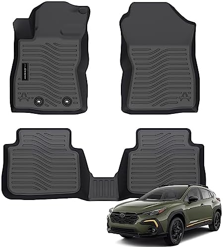Auxko Tapis de sol toutes saisons pour Subaru Crosstrek 2024, doublures en caoutchouc TPE, accessoires pour Subaru Crosstrek 2024, toutes saisons, tapis antidérapants sans odeur pour 1ère et 2ème rangées
 Fiche Technique et Prix au Maroc