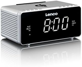 Lenco CR-550 Horloge Argent Radio portable - Radios portables (Horloge, FM, LED, 3,05 cm (1.2"), Blanc, Argent)
 Avis, Fiche Technique et Prix au Maroc