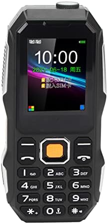 Téléphone portable senior débloqué, 4,6 cm, gros boutons, mini téléphone robuste avec lampe torche, radio, volume fort, batterie 5 800 mAh, 32 + 32 Mo double SIM (noir)
 Fiche Technique et Prix au Maroc