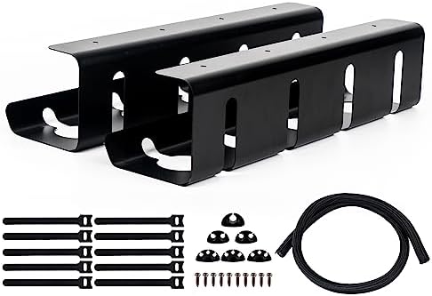 IBEST4HOME Ensemble de plateaux de gestion des câbles sous le bureau Noir – Organiseur de cordons sous le bureau Kit de chemin de câbles pour la gestion des fils pour ordinateur
 Fiche Technique et Prix au Maroc