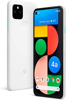Google Pixel 4a avec 5G - Téléphone Android - Nouveau smartphone débloqué avec vision nocturne et objectif ultra-large - Blanc clair
 Fiche Technique et Prix au Maroc