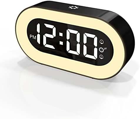 Réveil Numérique, Horloge Digitale USB Rechargeable Réveil Matin avec Veilleuse,Réveil de Voyage Grand Affichage, Luminosité / Volume Réglable, 2 Alarme, 12/24H, 18 Musiques, Clock pour Chambre Chevet
 Avis, Fiche Technique et Prix au Maroc