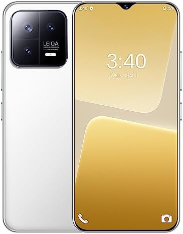 ExAchat Téléphone portable débloqué 5G, M13 Pro Android 13 Téléphone 6 Go + 256 Go 64MP 7,3" Grand écran 7300 mAh Double SIM Smartphone Empreinte digitale/Face ID
 Fiche Technique et Prix au Maroc