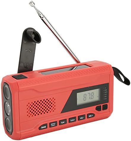 Zunate Radio d'urgence, Radios Météo Solaires avec Manivelle WB/AM/FM, Lampe de Poche LED, Chargée par USB, Banque d'alimentation 4500 MAh, pour la Survie en Plein Air d'urgence Domestique
 Avis, Fiche Technique et Prix au Maroc