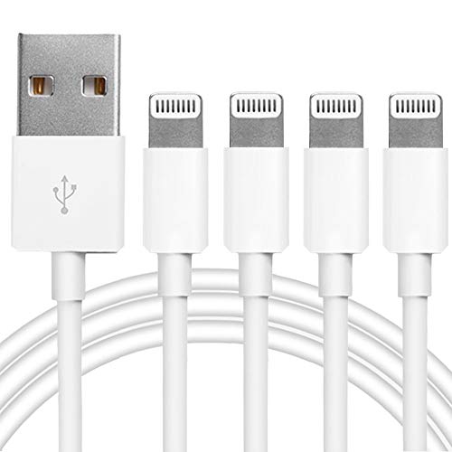Paquet de 4 originaux [Apple MFi Certified] Câble de chargement Lightning vers USB, Compatible avec iPhone 14/13/12/11 Pro/11/XS MAX/XR/8/7/6s Plus,iPad Pro/Air/Mini,iPod Touch
 Fiche Technique et Prix au Maroc