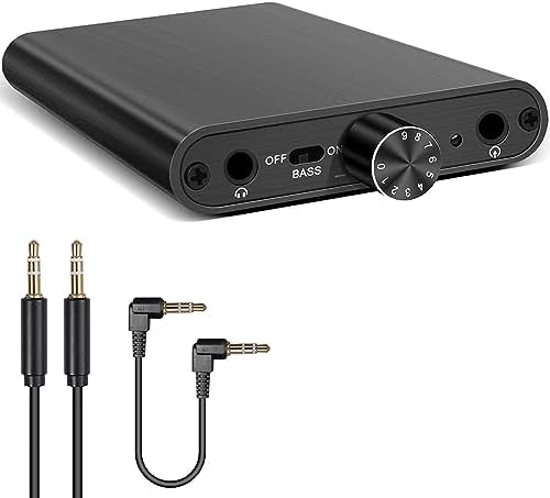 ILIWIWY Amplificateur de casque Hi-Fi Amplificateur de casque Banque d'alimentation intégrée Sortie audio stéréo portable de 3,5 mm alimentée par une batterie au lithium Prise en charge du casque GAIN/BASS pour téléphone/iPad/MP3/MP4/ordinateurs portables et PC, etc.
 Fiche Technique et Prix au Maroc