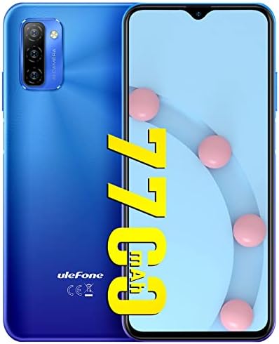 Smartphones débloqués, Ulefone Note 12P (nouveau 2022) 6,82" HD+, téléphones portables débloqués, batterie 7700 mAh, Octa-core 4 Go + 64 Go, Android 11, triple caméra arrière 13 MP, triple emplacement pour carte, double téléphone portable 4G – Bleu
 Fiche Technique et Prix au Maroc
