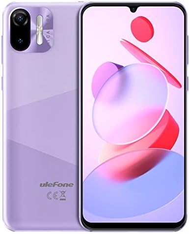 Smartphone débloqué Ulefone Note 6 GSM 3G, emplacements pour cartes triples, téléphones portables débloqués double SIM plein écran goutte d'eau 6,1", caméra AI 5MP + 2MP, 3300mAh, déverrouillage facial, Android 11 - Violet
 Fiche Technique et Prix au Maroc