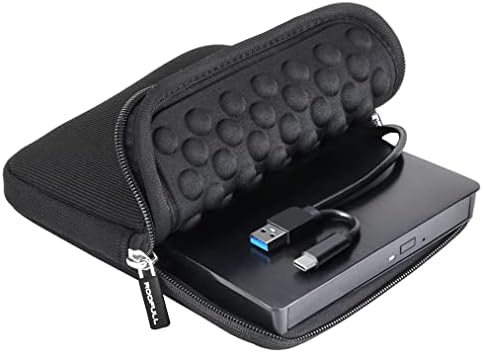 ROOFULL Lecteur CD DVD +/-RW externe USB 3.0 et USB-C DVD CD ROM Lecteur de disque Graveur Lecteur Graveur Lecteur optique portable avec étui de transport pour ordinateur portable Mac MacBook Pro/Air, Windows 11/10/8/7, PC Linux
 Fiche Technique et Prix au Maroc