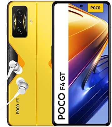 Poco F4 GT 5G + 4G LTE 128 Go + 8 Go débloqué en usine 6,67" 120 Hz 64 MP triple caméra (pas Verizon Sprint Boost Cricket Metro At&T) + (avec chargeur de voiture rapide) (Cyber ​​jaune)
 Fiche Technique et Prix au Maroc