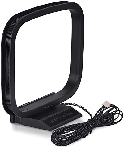 Bingfu Antenne Radio FM AM Interieur Connecteur 3-Broche Cadre 75 Ohm Antenne Chaine HiFi Compatible avec Sony Panasonic Sharp Denon Amplificateur Tuner HiFi Systèmes Réception Stéréo Cinema Home
 Avis, Fiche Technique et Prix au Maroc