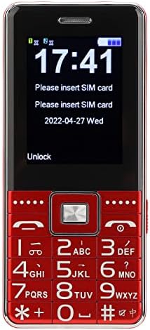 VBESTLIFE Téléphone portable pour personnes âgées, téléphone portable, 2G 6800 mAh multifonction, grande capacité, double carte, double veille, gros bouton, voix forte pour personnes âgées (rouge)
 Fiche Technique et Prix au Maroc