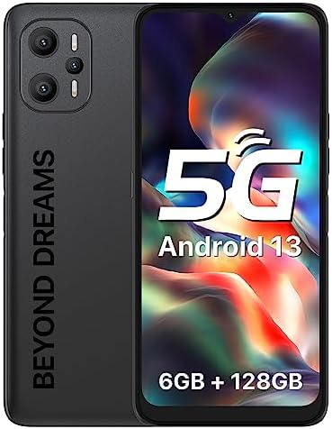 Téléphones portables débloqués UMIDIGI F3 Pro 5G, téléphones débloqués Android 13, 12(6+6) Go+128 Go, appareil photo principal 48MP, écran d'affichage FHD+ de 6,6", processeur Octa-Core, batterie 6000 mAh, double smartphone débloqué 5G, NFC
 Fiche Technique et Prix au Maroc