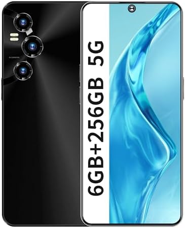 VIQEE Phones U21, téléphones débloqués 5G, écran 2K FHD+, téléphones mobiles 6 Go + 256 Go ROM + TF 128 Go, processeur Snapdragon Gen2, smartphone Android, appareil photo 24 MP + 64 + 12 + 12 MP, WiFi Bluetooth, Dual Sim – Noir
 Fiche Technique et Prix au Maroc
