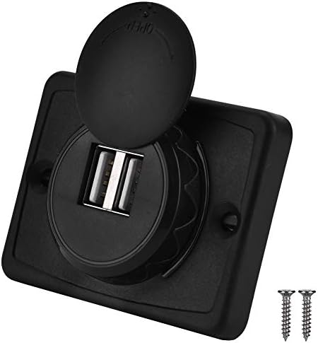 Panneau de chargeur de voiture USB, prise de courant double port pour automobile avec capuchon, adaptateur de chargeur de voiture rapide, indicateur femelle, bus, camping-car, bateau, auto, marine, VTT, camion, golf, 12 V, 24 V, installation en surface
 Fiche Technique et Prix au Maroc
