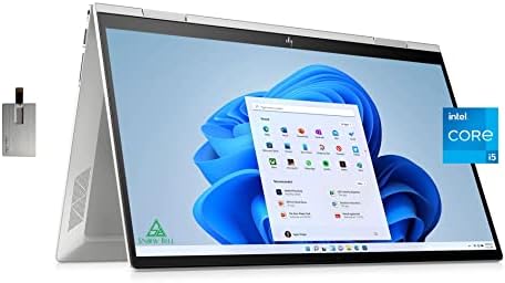 Ordinateur portable HP 2022 Envy x360 2-en-1 15,6" FHD à écran tactile, Intel Core i5-1135G7, 32 Go de RAM, SSD PCIe 1 To, clavier rétroéclairé, carte graphique Iris Xe, webcam HD, Win 11 Pro, argent, carte USB Snow Bell 32 Go
 Fiche Technique et Prix au Maroc
