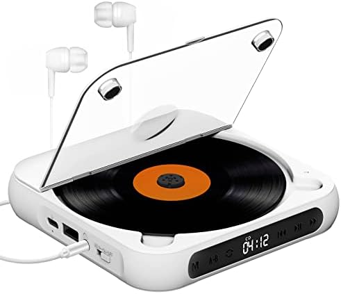 KOVCDVI Lecteur CD Portable avec Bluetooth et Batterie Rechargeable 1200mAh Lecteurs CD avec Écouteurs Prend en Charge la Lecture USB et AUX répétition A-B Fonction de mémoire
 Avis, Fiche Technique et Prix au Maroc