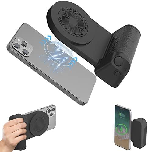 WEWOGA Caméra CapGrip magnétique pour smartphone 3 300 mAh Chargement sans fil Poignée de téléphone portable Selfie Photo Poignée de téléphone avec contrôle sans fil Bluetooth Compatible pour la prise de vue vidéo iPhone Android
 Fiche Technique et Prix au Maroc