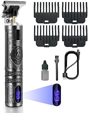 HOMEASY Tondeuse Cheveux Hommes, Tondeuse Barbe Kit Homme Electriques Tondeuse Cheveux Rasoir Professionnelle en T sans Fil Électrique avec Écran LCD, Argenté
 Avis, Fiche Technique et Prix au Maroc