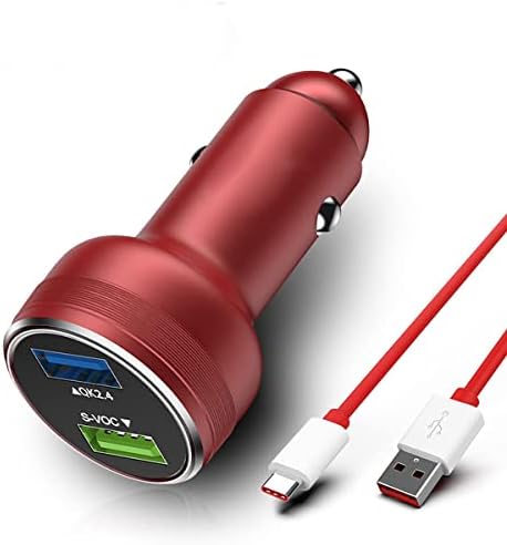 Warp Charge 30W 65W Chargeur de voiture Supervooc pour Oneplus 11 10 9 Pro 9R 8T 10T 8 7T Nord 2 N10 N100 CE 2 2T N300 Dash Charge Car Charge rapide One Plus 7 6T 6 5T N200 Rouge
 Fiche Technique et Prix au Maroc