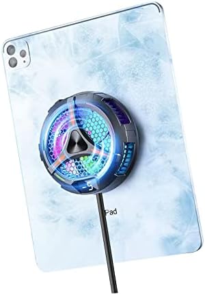 TEESSO Refroidisseur magnétique pour tablette de 3,9 pouces de diamètre, coussin de refroidissement pour iPad, ventilateur de refroidissement pour téléphone, pilote d'alimentation 20 W, radiateur d'affichage de la température pour iPhone, iPad, ordinateur portable
 Fiche Technique et Prix au Maroc
